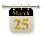 March 25 Commemorations and Saints